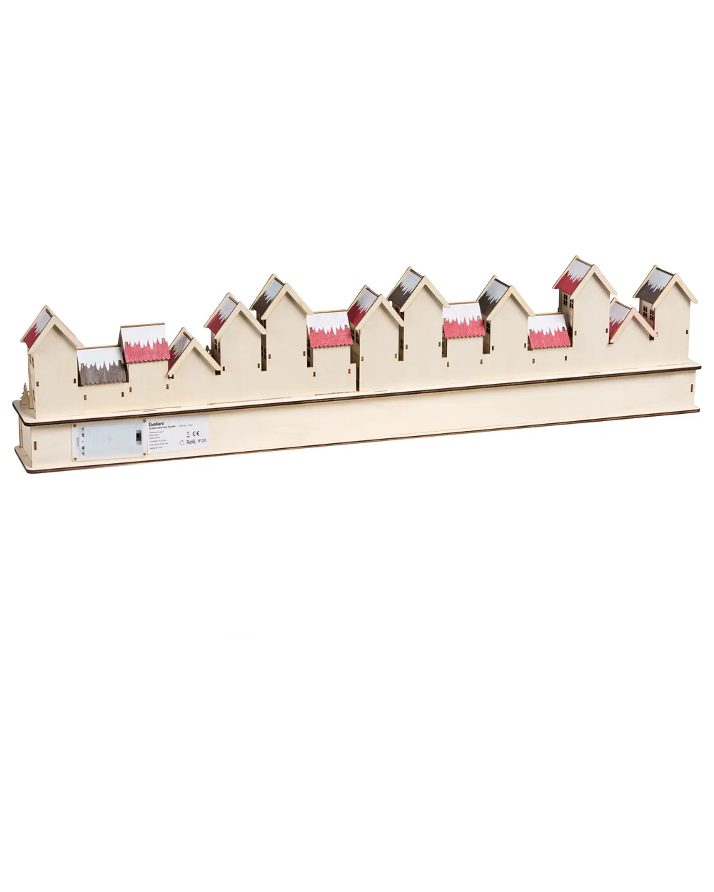 Christmas Decoration LED ASPERN 18 cm Advent Calendar Red_1017178