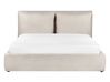Čalouněná postel s úložným prostorem 160 x 200 cm světle béžová BAJONNA_912474