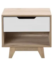 Comodino 1 cassetto SPENCER Bianco_749641