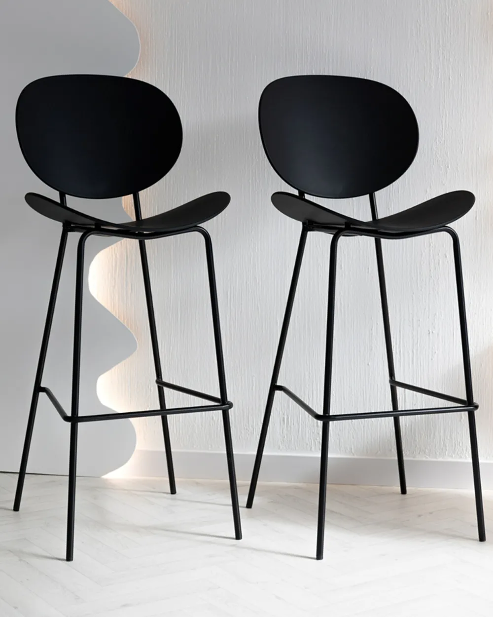 Set di 2 sedie alte SHONTO Nero_991867