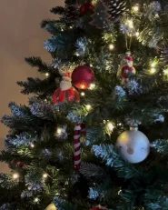 Artificial Christmas Tree LED PALOMAR 210 cm Green_1039160
