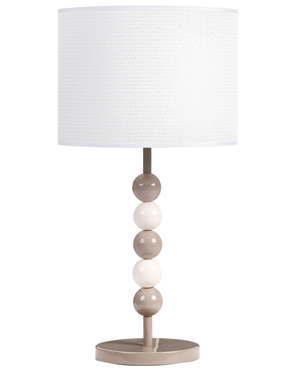 Tischlampe LOKY Metall Weiss / Beige