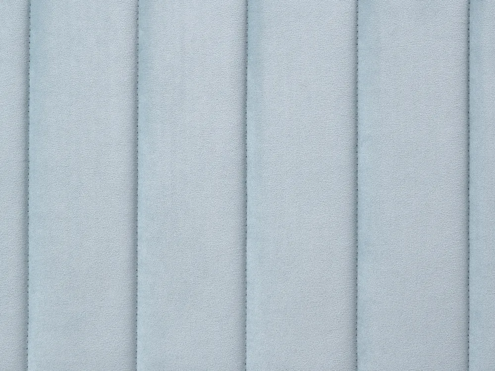 Łóżko Welur LUNAN 160 x 200 cm Błękitny_993689