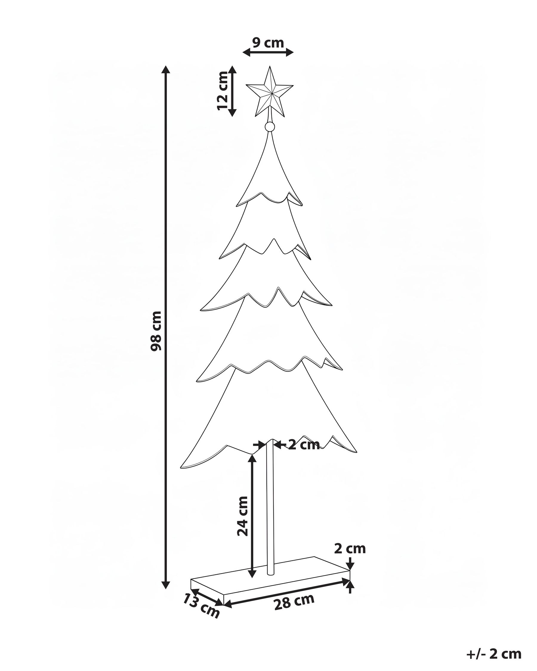 Christmas Decoration HANKO 98 cm Christmas Tree Gold_1170926