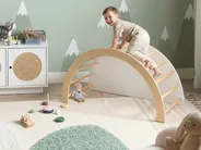 Multifunctional Climbing Arch NIMBIN Pine Wood Light Brown Montessori_1047445