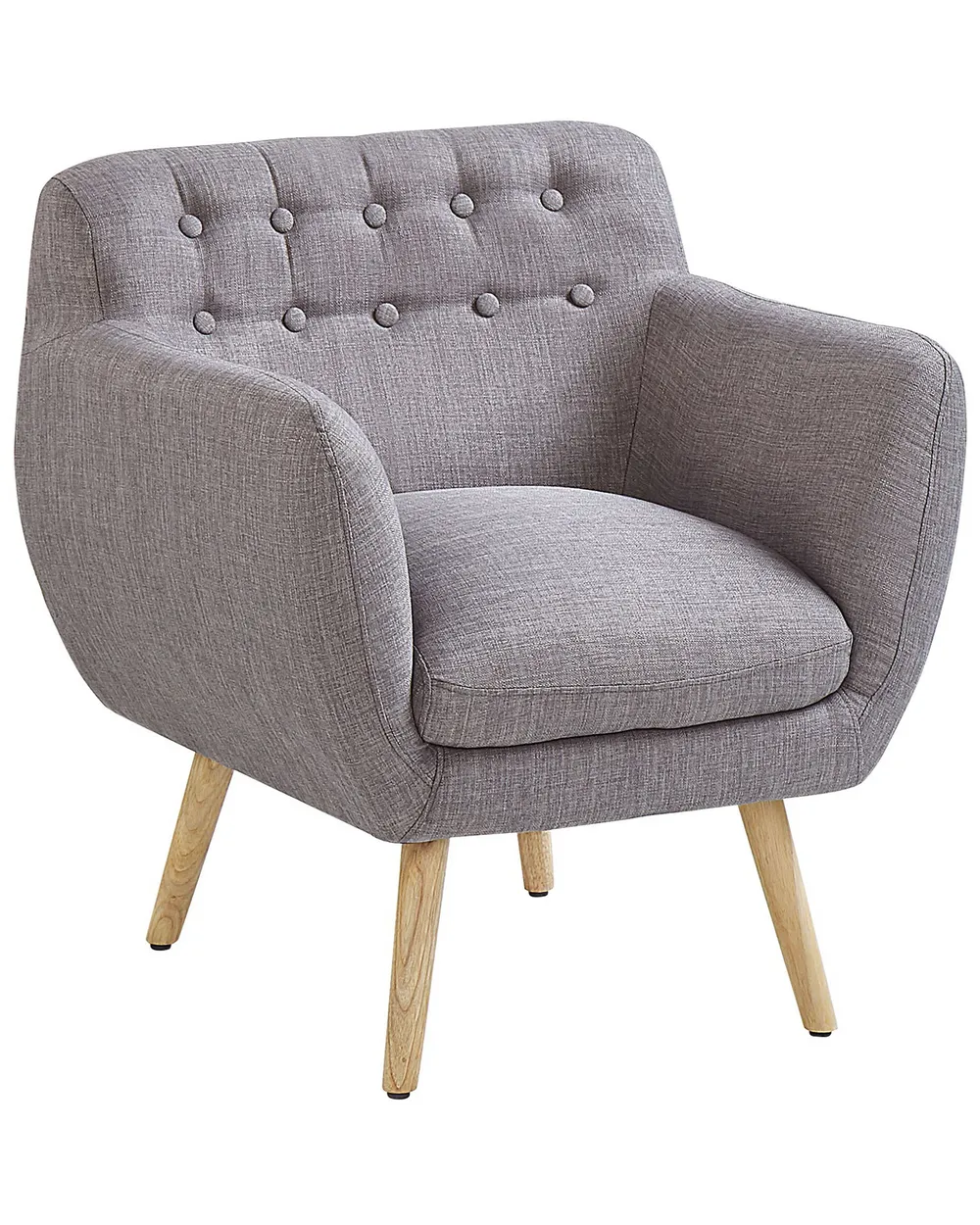 Poltrona imbottita in tessuto grigio scuro ALESUND | Leroy Merlin