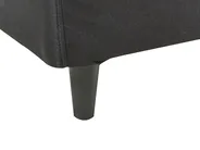 Lit avec sommier Tissu FITOU 140 x 200 cm Noir_875891