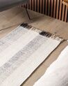 Tappeto lana bianco sporco nero e marrone 80 x 150 cm EMIRLER_847151