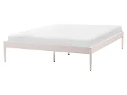 Bed Metal VAURS 160 x 200 cm (EU King Size) Light Beige_1165419