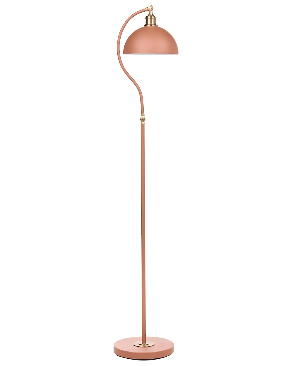 Floor Lamp LENNON Adjustable Metal Orange_1193918