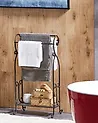 Towel Stand LINARES Metal Black
