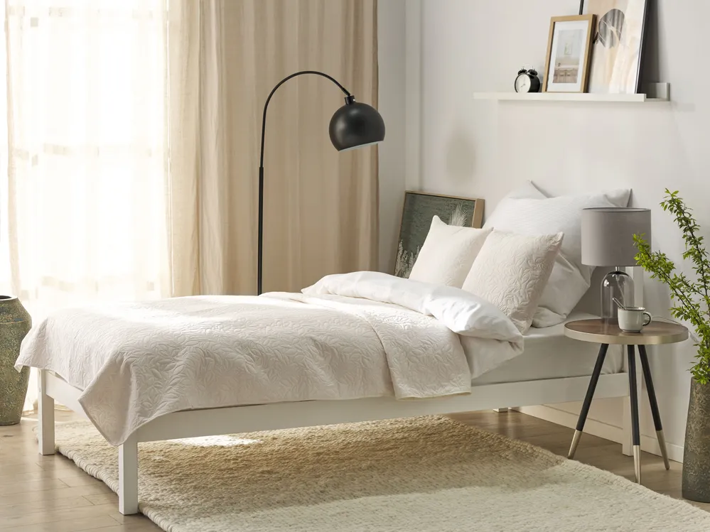 Bedspread with Cushions RUDKHAN 160 x 220 cm Off-White