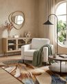 Armchair SAVALEN Boucle White