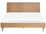 Bett mit Lattenrost WIZERNES 140 x 200 cm Helle Eiche_979988