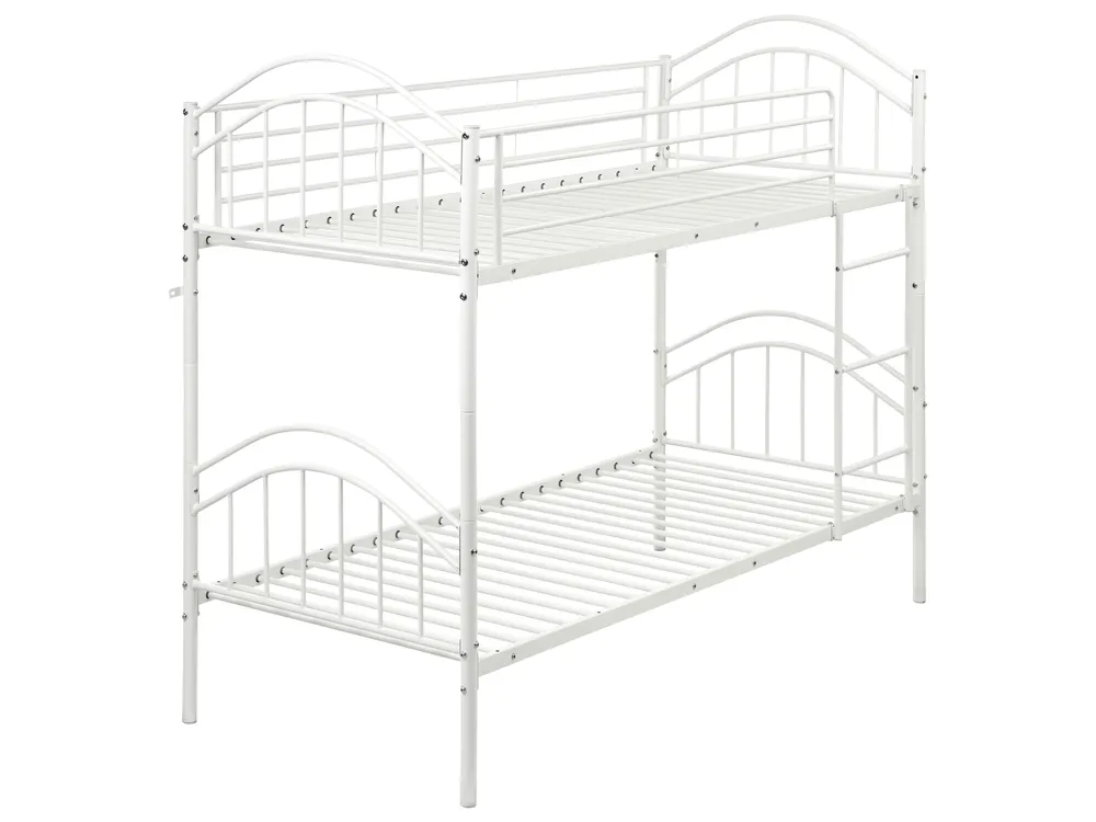 Bunk Bed Metal CHARTRES 90 x 200 cm (EU Single) White_976851