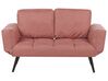 Rózsaszín kárpitozott kanapéágy BREKKE_915272