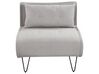 Canapé convertible 1 place en tissu gris clair VESTFOLD_930448