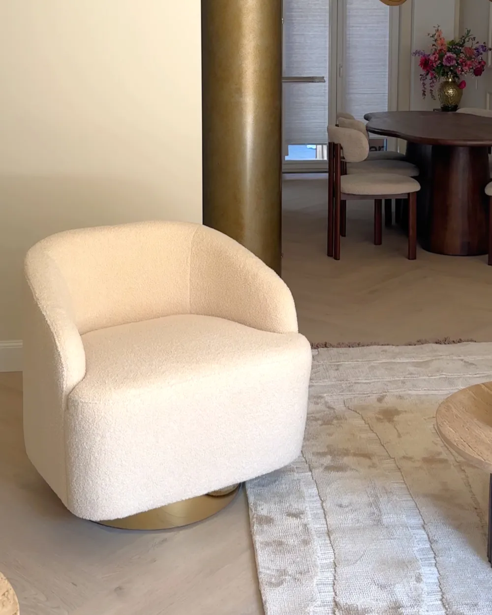 Poltrona LAVIK Bouclé Beige_1001595