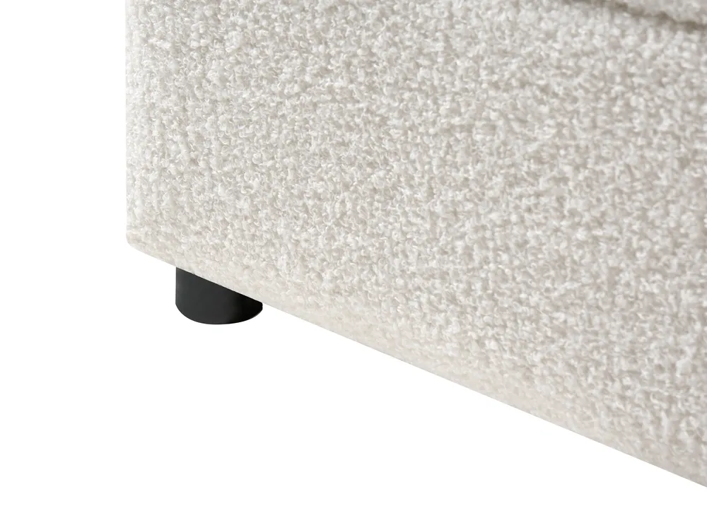 Ottoman Bed MASSOGNES Boucle Off-White 160 x 200 cm_1030374