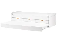 Trundle Bed Pine Wood PETIVILLE 90 x 200 cm (EU Single) White_939667