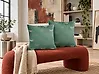 Set of 2 Decorative Cushions YUZURI 45 x 45 cm Velvet Emerald Green Animal Pattern