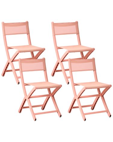 set of 4 folding garden chairs