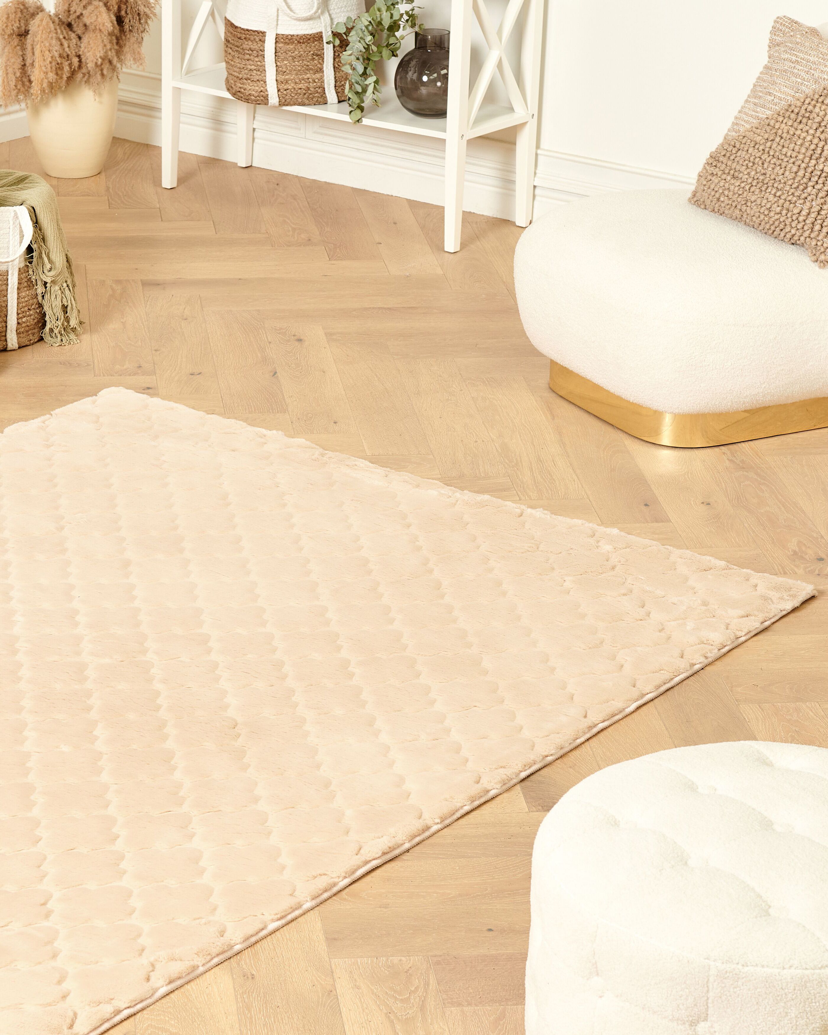Kunstfellteppich GHARO Beige 160 x 230 cm_1182582