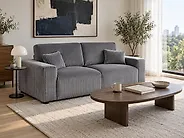3 posti SANDORA Velluto a coste Grigio_1187998