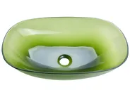 Lavabo da appoggio MOENGO 54 x 36 cm Superficie solida Verde_891732