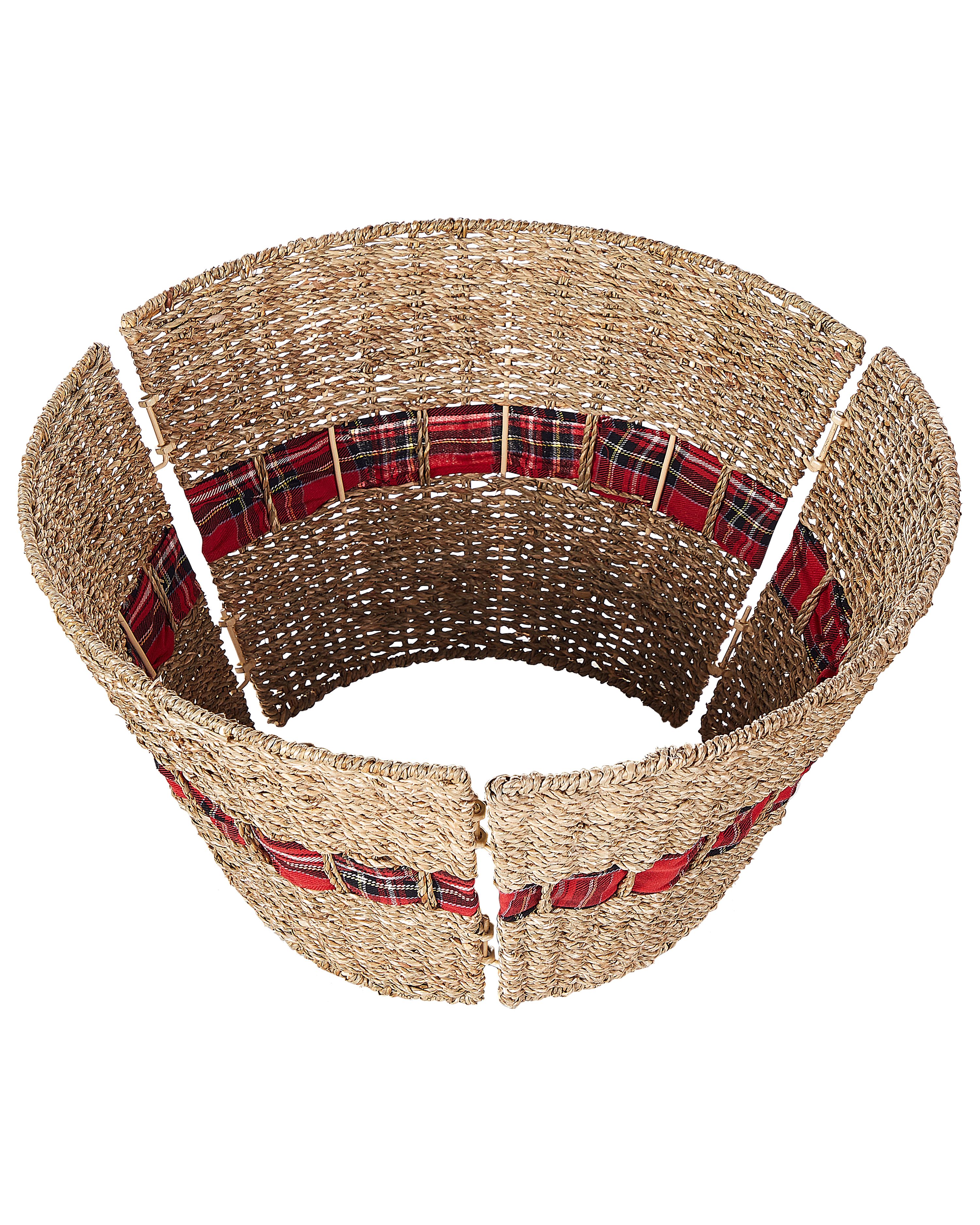 Cache-pied Sapin De Noël – Jupe En Peluche Blanche Rustique, 72x58x23.5 Cm, Style Bohème, Pour Intérieur Et Extérieur, Fêtes Et Décorations - 9