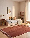 Kids Rug LAZA Brown 140 x 200 cm Cotton