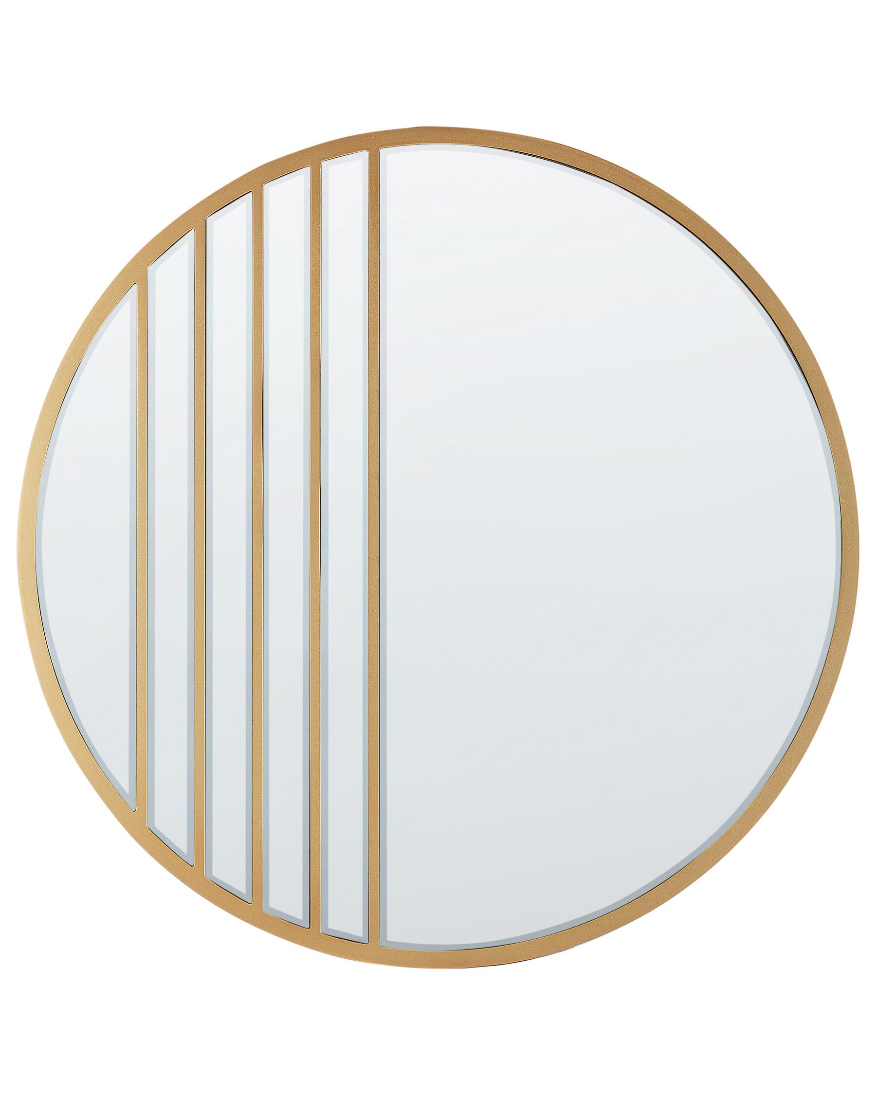 Okrúhle nástenné zrkadlo ⌀ 80 cm zlaté COUST_915506
