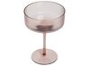 Set of 4 Champagne Saucers 33 cl Pink AMETHYST_912594