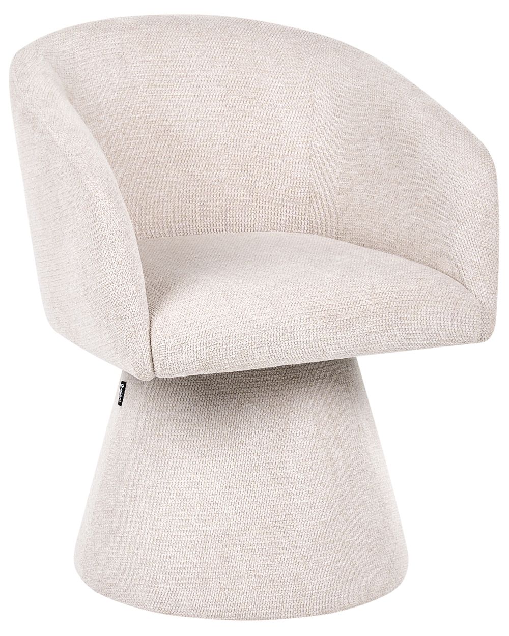 Dining Chair Swivel RYGGA Fabric Light Beige