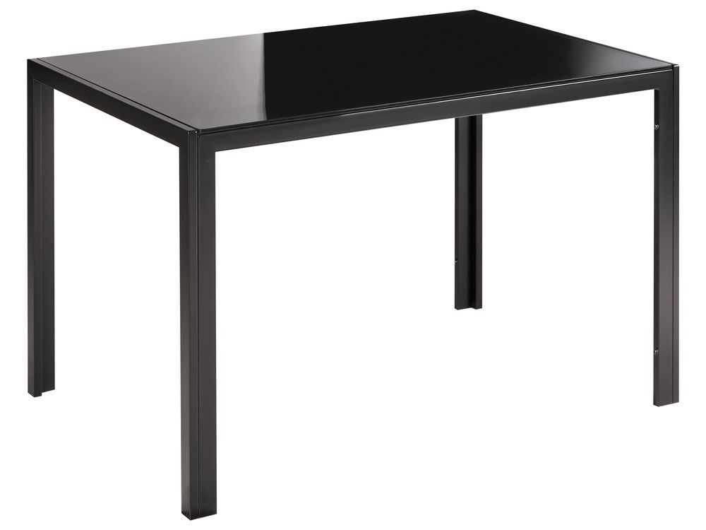 Tavolo da pranzo LAVOS Nero 120 cm 80 cm Vetro temperato
