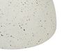 Table D'Appoint Ronde Effet Terrazzo Blanc Cassé - 37 X 37 X 47 Cm, 100 Kg De Charge, Intérieur/Extérieur - 6