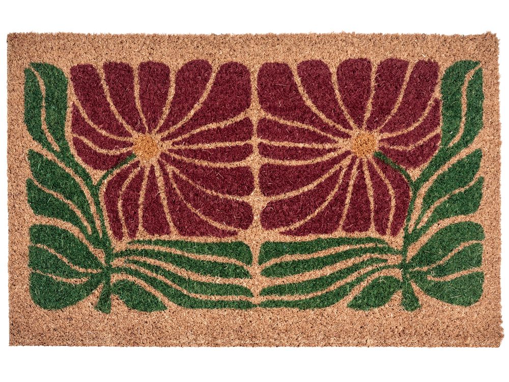 Doormat TANALIAN Multicolour 50 x 80 cm Flower Coir