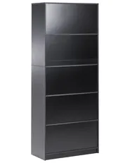 Regał na książki 5 półek ZEHNA 197 cm Czarny_1026442