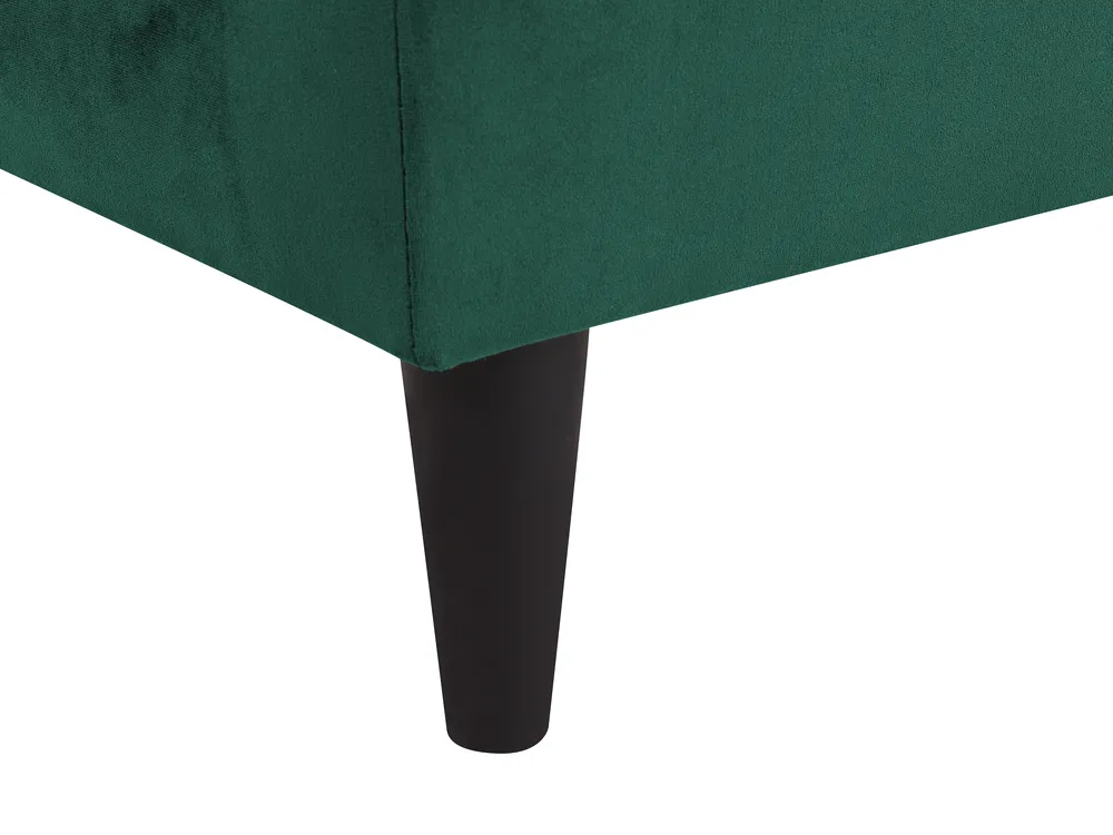 Right-Hand Chaise Longue LUIRO with Storage Velvet Dark Green_772127