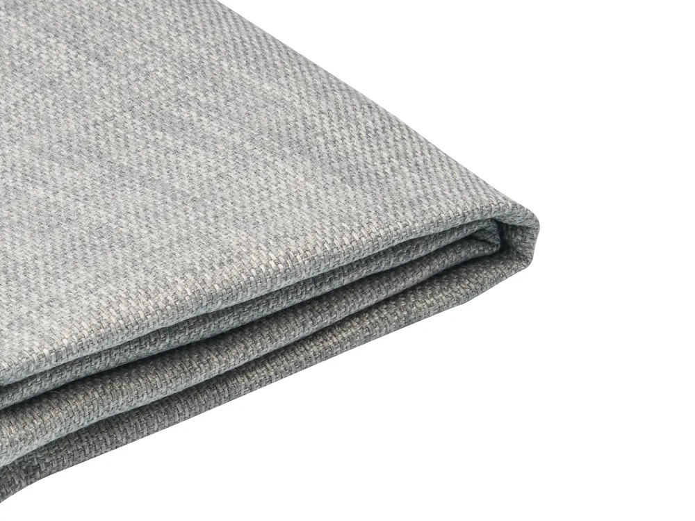Lit avec sommier Tissu FITOU 140 x 200 cm Gris clair_875864