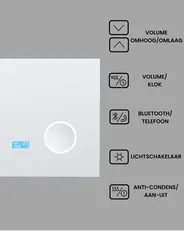 LED badkamerspiegel MONTARON 80 cm 60 cm Zilver_940482
