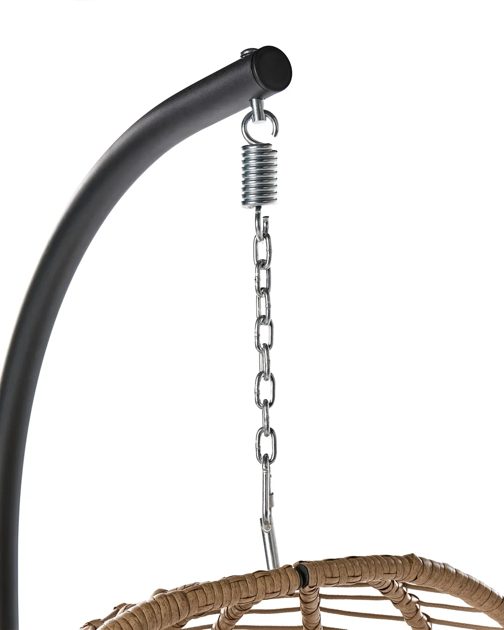 Poltrona sospesa con supporto da pavimento PALLARE Metallo Naturale_1146501