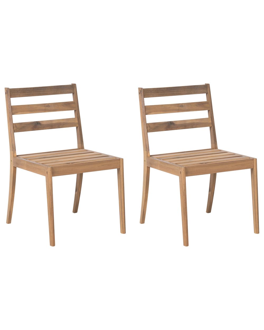 Set de 2 scaune de grădină CHIOGGIA Lemn de acacia certificat Maro deschis