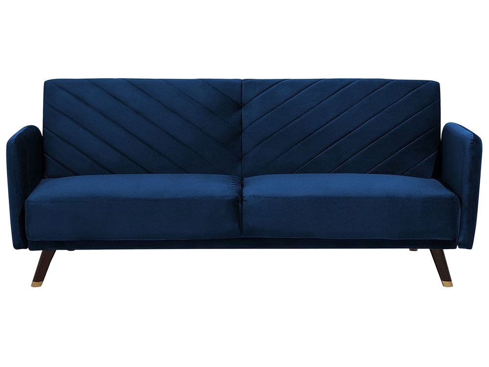 Beliani - Divano Letto 3 Posti Vimmerby Tessuto Nero