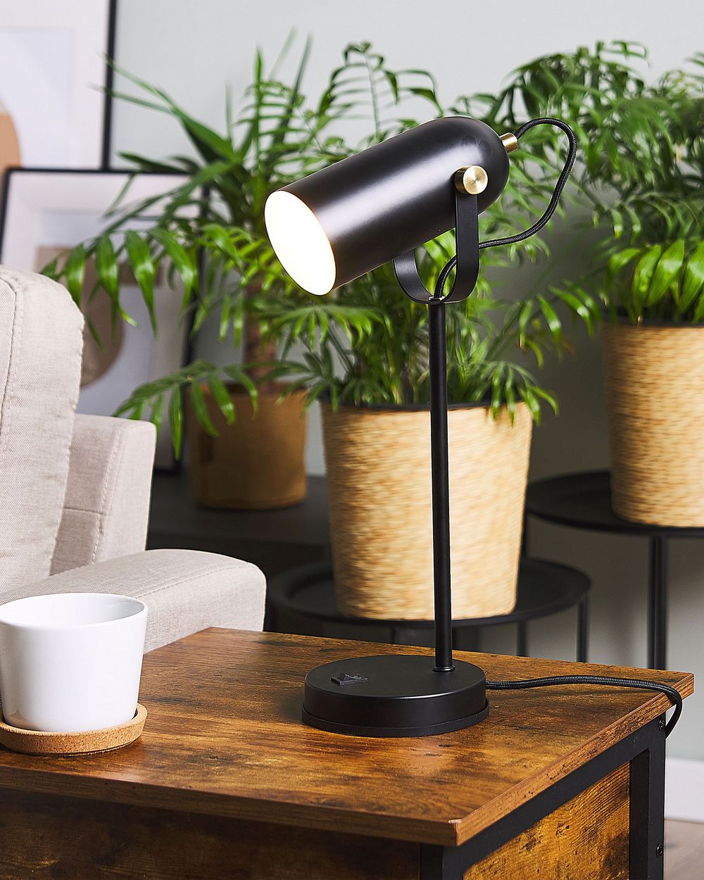 Desk Lamp TYRIA Adjustable Metal Black Beliani