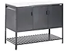 Outdoor Kitchen Cabinet MAENZA Black Metal