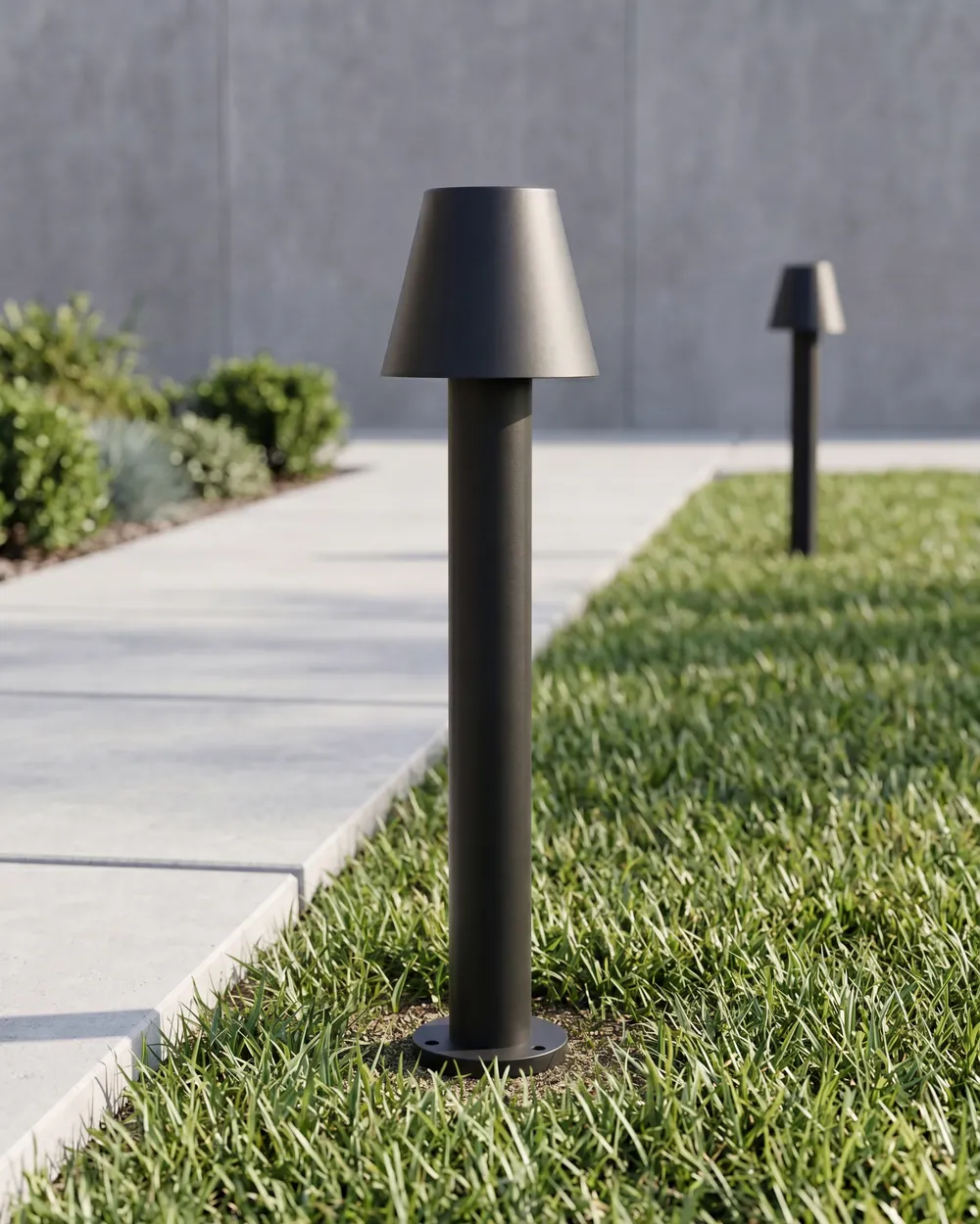 Outdoor LED Bollard Lamp HOLMES Black_1079649