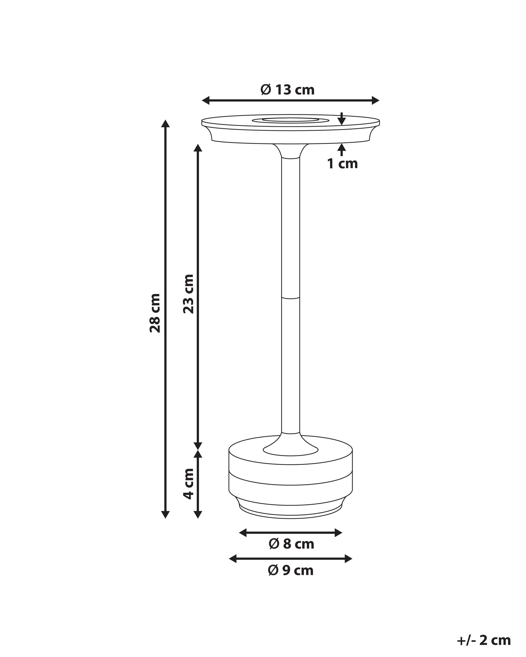 Wireless LED Table Lamp MAGO with Dimmer Metal Gold_1042021