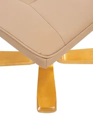 Massage Chair RELAXPRO with Footstool Faux Leather Light Brown_964834