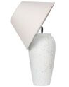 Tischlampe Keramik weiß 57 cm Kegelform AMBLO_897981